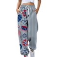 thumbnail image 2 of Sweatpants for Women Elastic High Waist Drawstring Printed Joggers Workout Running Sports Lounge Pants with Pockets, 2 of 5