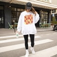 thumbnail image 2 of Chiefs Groovy Floral Sweatshirt School Spirit for Kids & Adults White Sweatshirt Adult Medium, 2 of 3