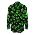 thumbnail image 2 of TaTaai Women St. Patrick's Day Printed Long Sleeve Shirt Casual Round Neck Fashion Blouse Lightweight Soft Polyester Top for Daily Party Office Vacation All Seasons Wear Gift, 2 of 5
