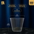 thumbnail image 5 of Highcool 100-Pack 9 Oz Clear Plastic Party Cups - Tumblers and Cocktail Glasses for Events, 5 of 7