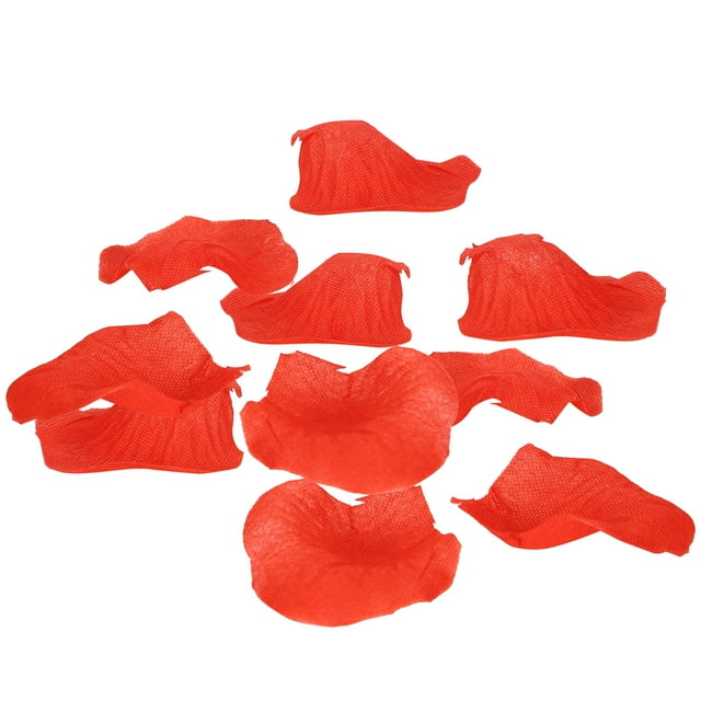 8 bolsas, 120 unidades/bolsa de pétalos artificiales, pétalos falsos no tejidos, decoraciones para fiesta de boda familiar (rojo)