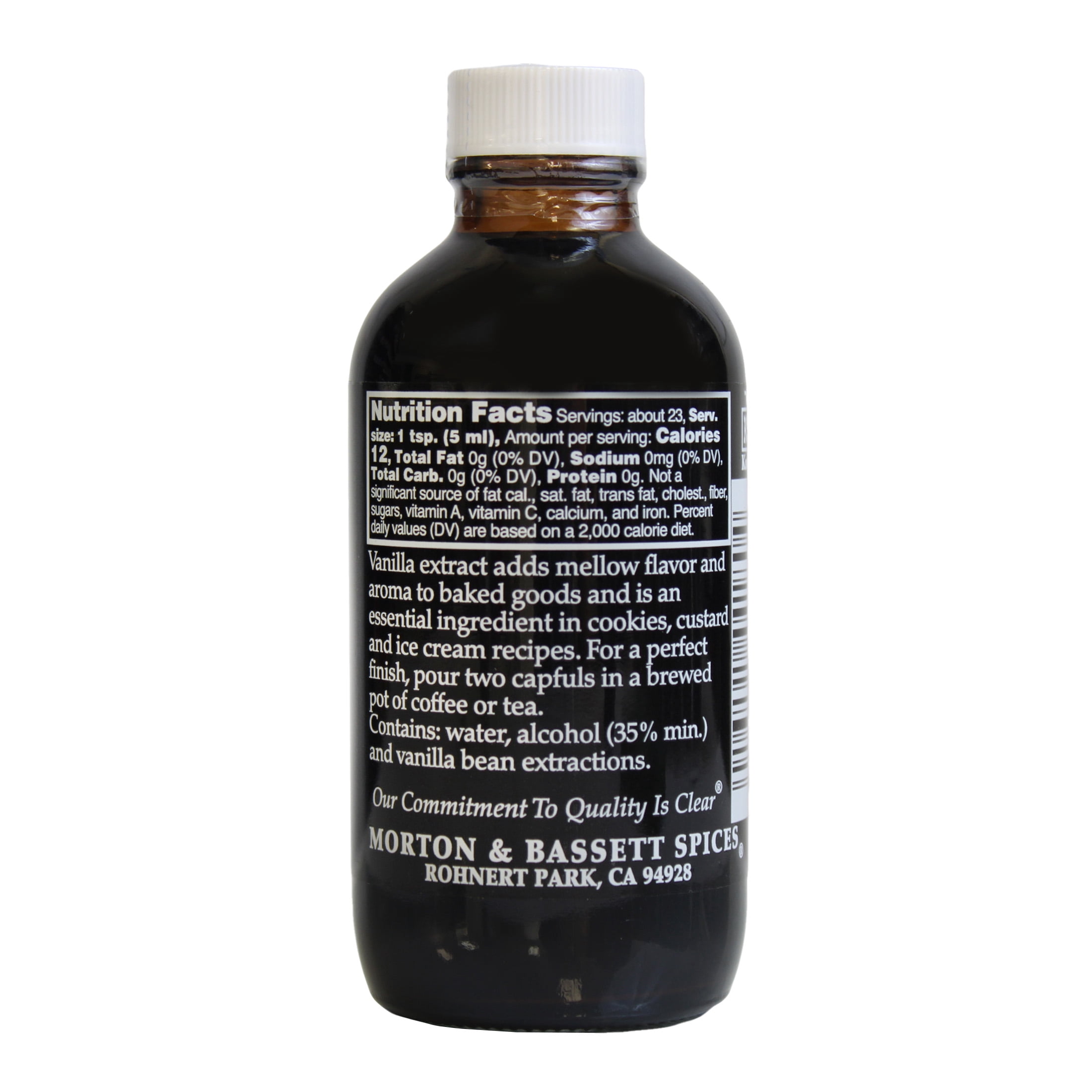Morton & Bassett Pure Vanilla Extract, 4fl oz