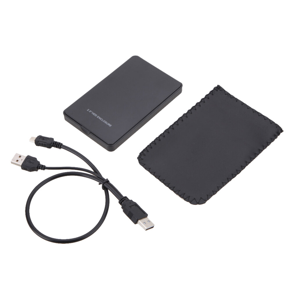 2.5" HDD Enclosure SATA to USB 2.0 External Hard Drive Enclosure (Black