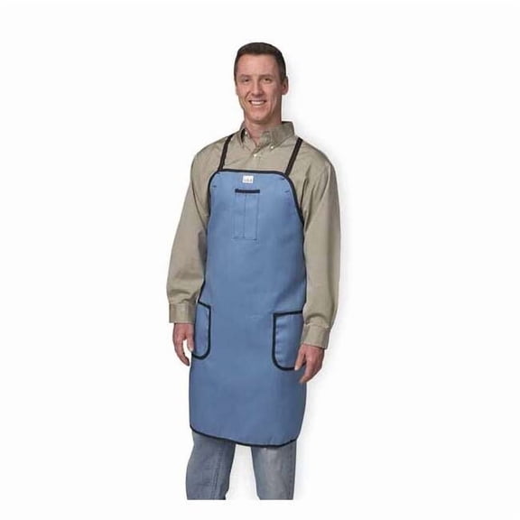 Karewear Shop Apron, Cotton, Blue, 35 1/2 in, Universal 524MB