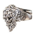 thumbnail image 5 of 925 Sterling Silver Huge Fire Skull Punk Ring TA514 Biker Jewelry US Size 9, 5 of 14