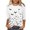 Multicolor-4, variant on Womens 3/4 Sleeve T Shirts Crewneck Spiderweb Printed Tunic Tops Holiday Party Clothes Multicolor 5XL