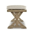thumbnail image 4 of Signature Design by Ashley Casual Beachcroft Bench with Cushion  Beige, 4 of 6