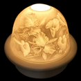 thumbnail image 2 of Hummingbird On A Flower Tea Light Dome Candle Holder, 2 of 4