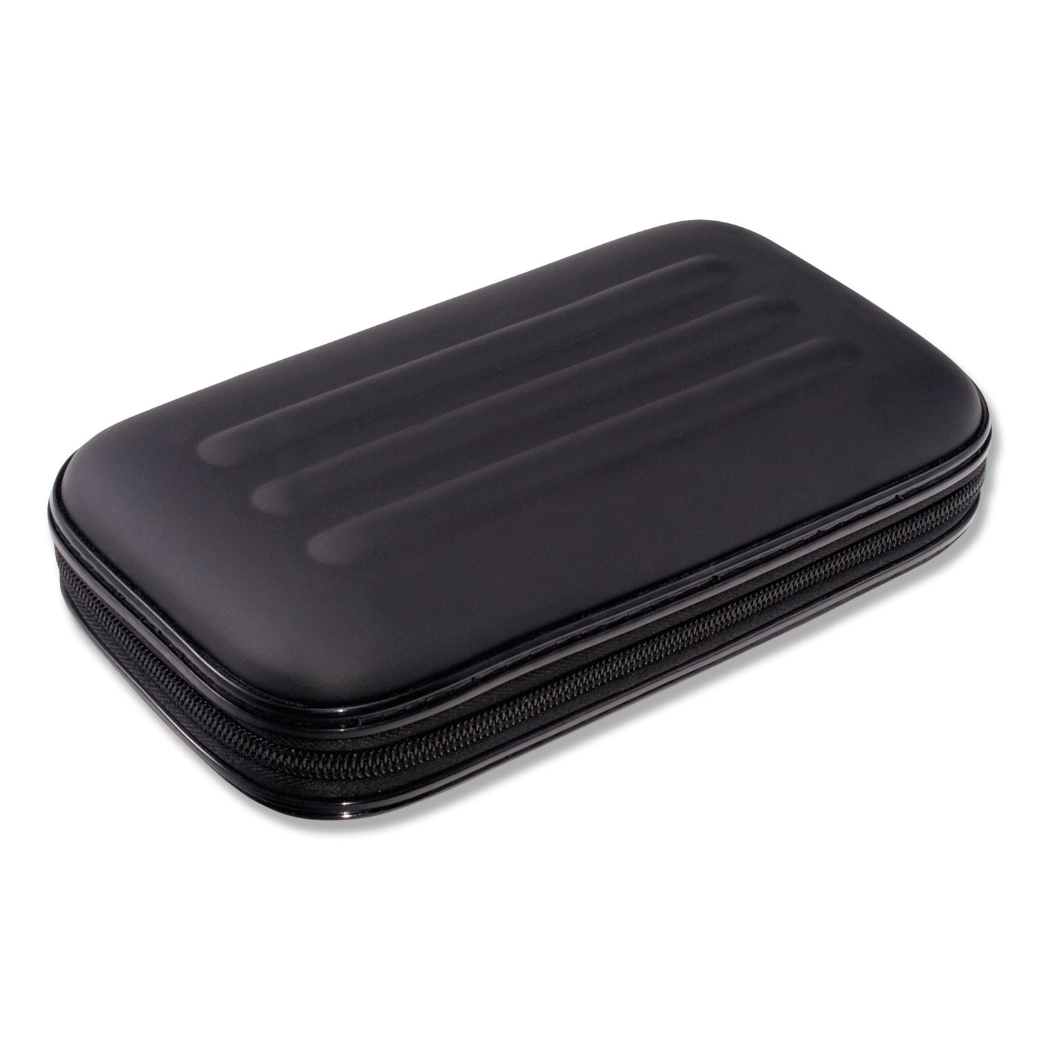 Innovative Storage Designs Large Soft-sided Pencil Cases with Zipper Closure, Black