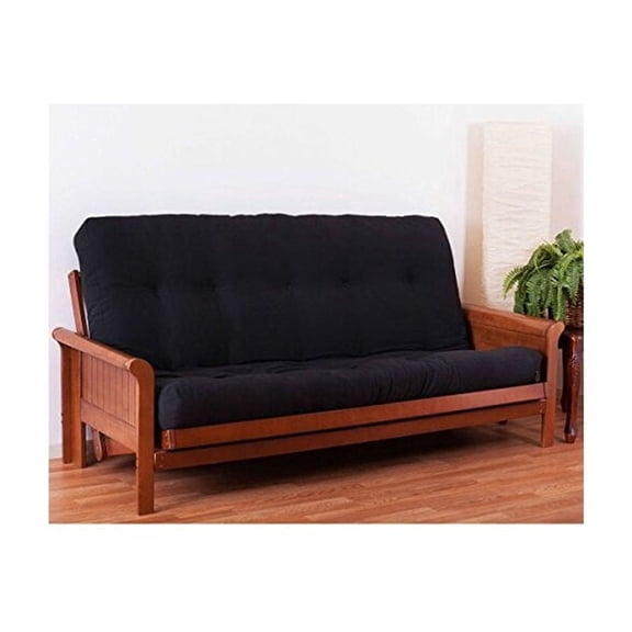 Blazing Needles Renewal 7-inch Twill Queen-size Futon Mattress-Color:Toffee,Size:Queen