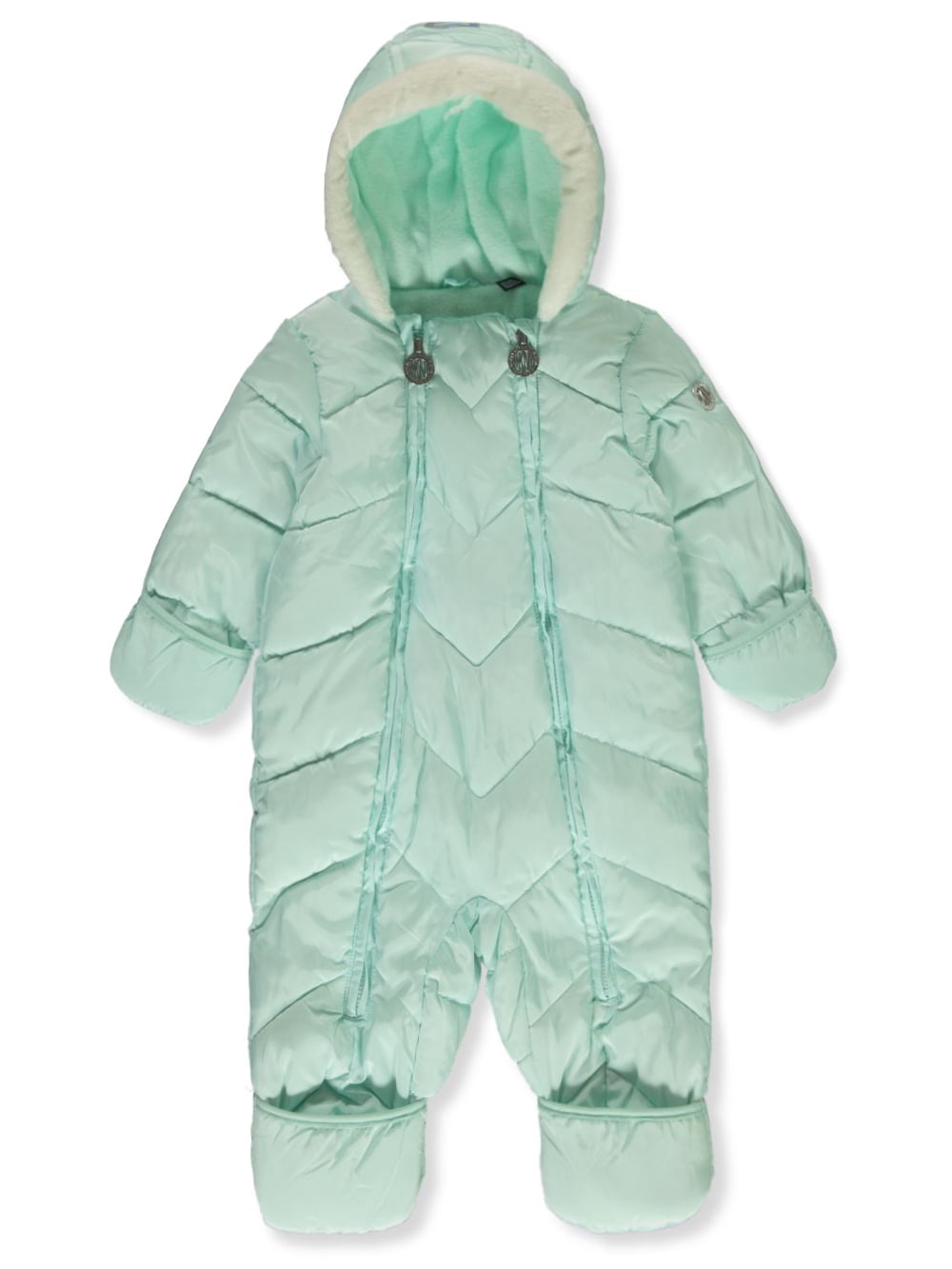 DKNY Baby Girls' Quilted Chevron Pram Suit Color: mint Size: 6 months