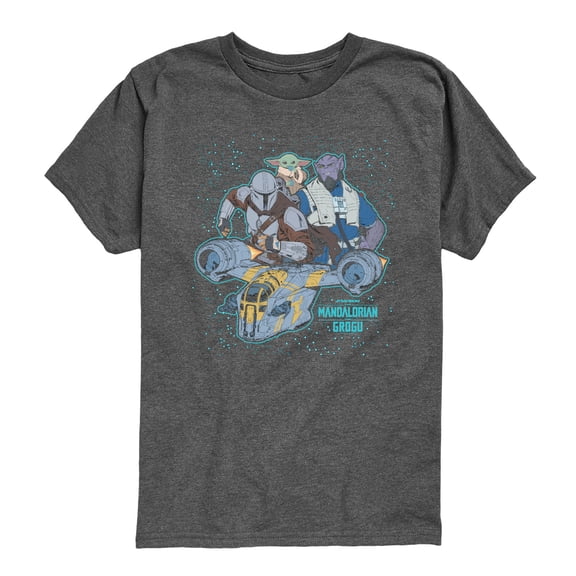 The Mandalorian And Grogu - Collage - Youth Boys Short Sleeve Graphic T-Shirt