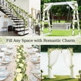 thumbnail image 7 of Lewondr Artificial Eucalyptus Garland with Flower, 2Pack 13FT Faux Floral Greenery Garlands Fake Flowers Vines, Maintenance-Free for Wedding Table Backdrop Party Centerpiece Room Decor, Champagne, 7 of 7