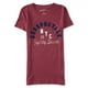thumbnail image 1 of Camiseta adornada Aeropostale NYC Eighty Seven para mujer roja extragrande, 1 of 2