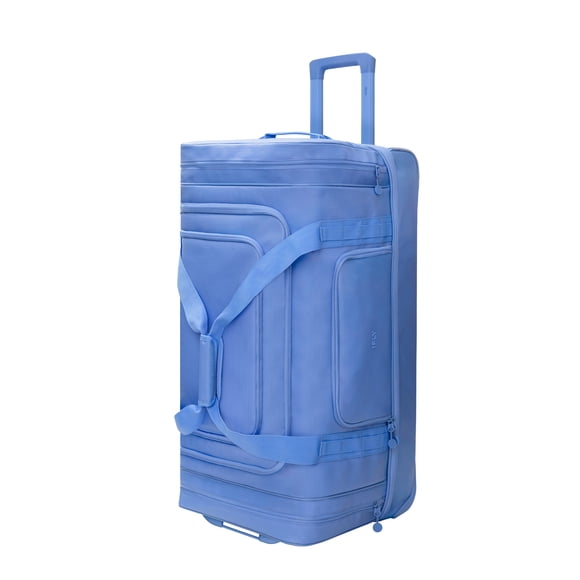 iFLY Sac de Voyage à Roulettes 30" avec Compartiment Inférieur – Grand Duffel, Bleu Givré