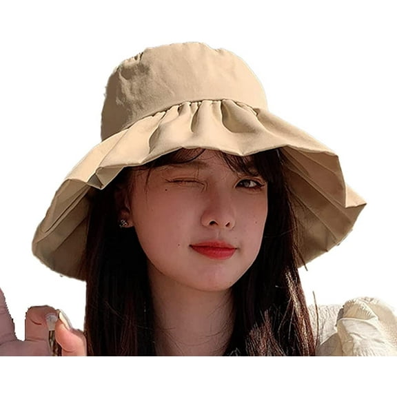 CoCopeaunts Women's Bucket Hat UV Protection Wide Brim Sun Hat Fishmen Hat Casual Packable Breathable Beach Fishing, Commuting & Hiking