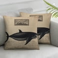 thumbnail image 2 of Nawypu  Whale Throw Pillow Cover Decorative Pillowcase Sea Life Nautical Decor Sofa Couch Bed Throw Cushion Cover Decoration 2pc 20x20in, 2 of 6