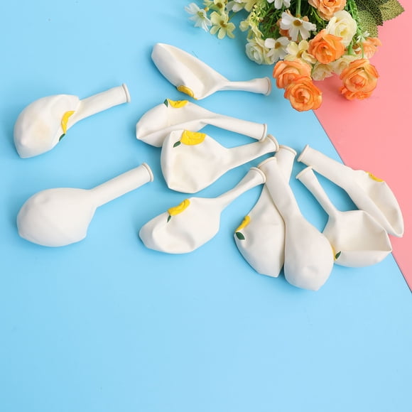 QUMIIRITY 10Pcs Printed Latex Balloons for Birthday Party Decoration Air Helium Water Fill
