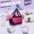 thumbnail image 5 of TELOLY Yoga Mat Bags,Nylon Fabric Yoga Mat Carrier,18.90"*9.45"*6.30" Scene Versatile Yoga Mat Bag,Style3, 5 of 7