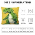 thumbnail image 5 of COMIO  Nursery Decorative Pillow Covers Dinosaur Tyrannosaurus Rex Throw Cushion Case Kids, 5 of 5