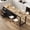 black, variant on ChVans Extendable Rolling Kitchen Island Cart 47.1" to 89.6", Farmhouse Mobile Kitchen Island with Storage, 3 Drawers, Barn Doors & Side Spice Rack, Wheeled Kitchen Prep Table for Dining Room