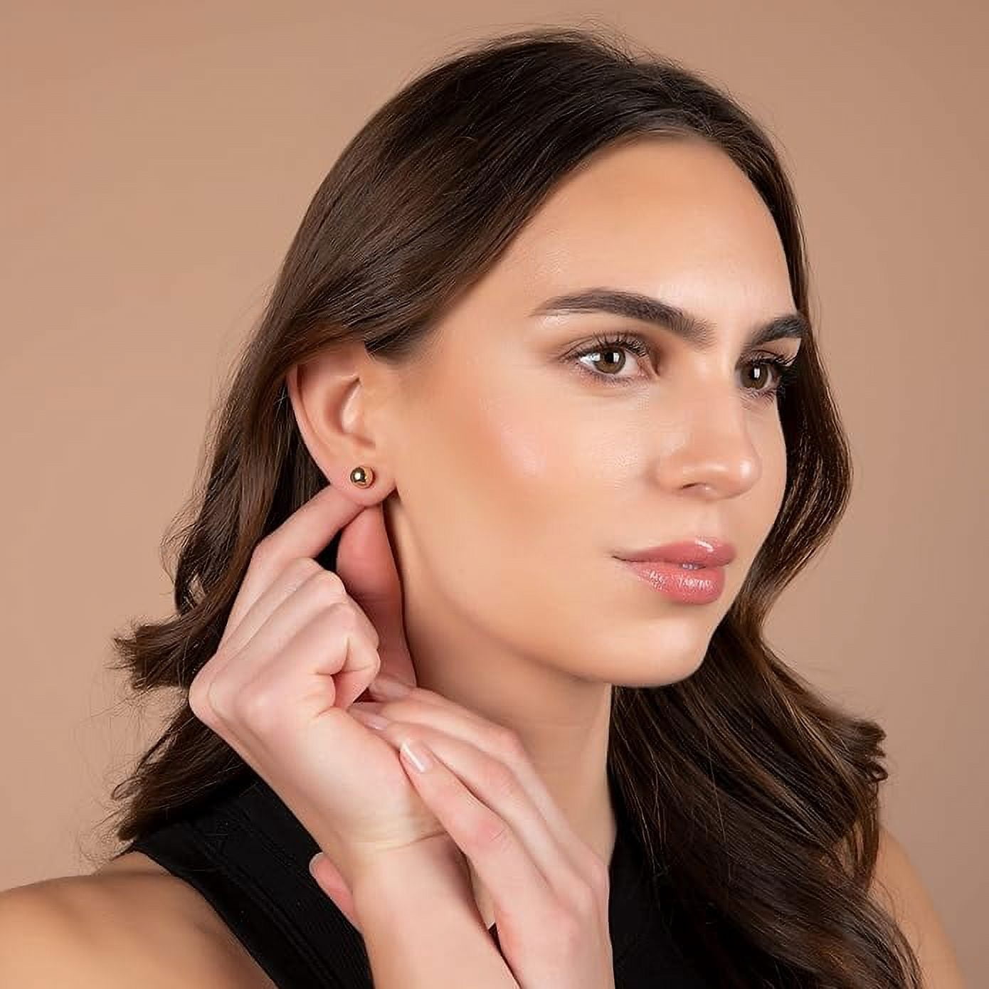 Pori Jewelers Premium 14K Gold Ball Stud Earrings-Women