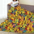 thumbnail image 6 of Honeii Dancing African Womens Print Fleece Blanket - Throw Blanket for Bed, Sofa, Couch, Camping, and Travel , Microplush Ultra Soft Warm Blanket-40"x30", 6 of 7