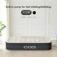 thumbnail image 4 of Cozi by Tzumi 20” Air Mattress, Inflatable Bed with Built-In Pump for Camping, Home, & Travel, King Size, 4 of 11
