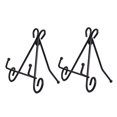 thumbnail image 4 of unbranded 2Ud Soporte De Hierro Ajustable En Negro Para Exhibición De Fotos Y Cocina, 4 of 8