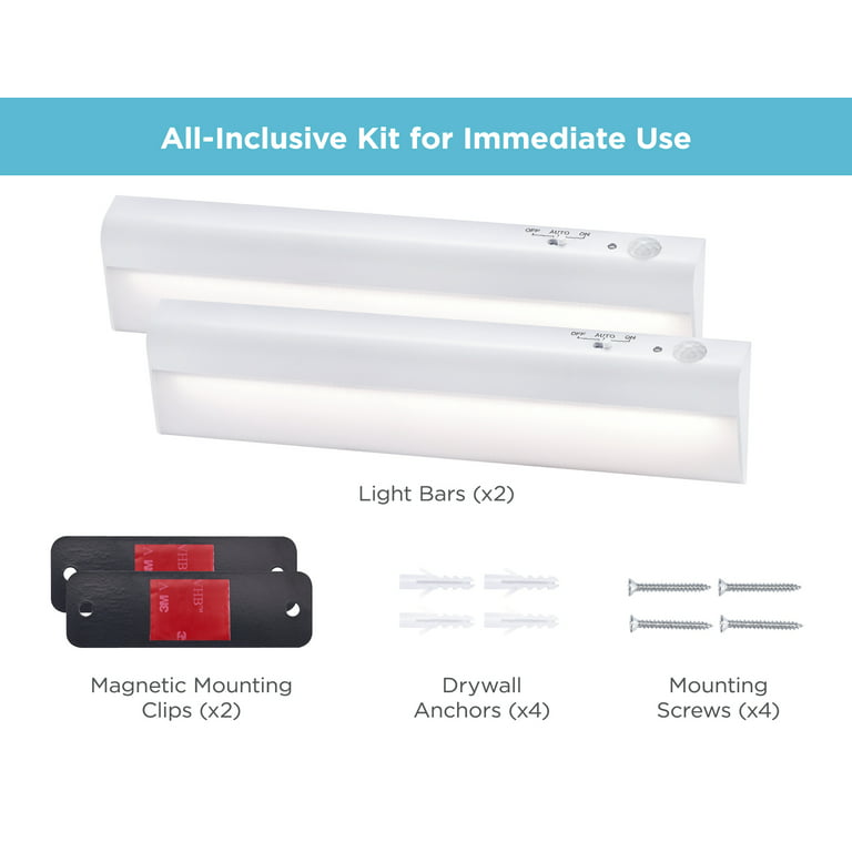 BLACK+DECKER LED 24-inch Under-Cabinet Lights Kit, 1-Bar, Warm White 