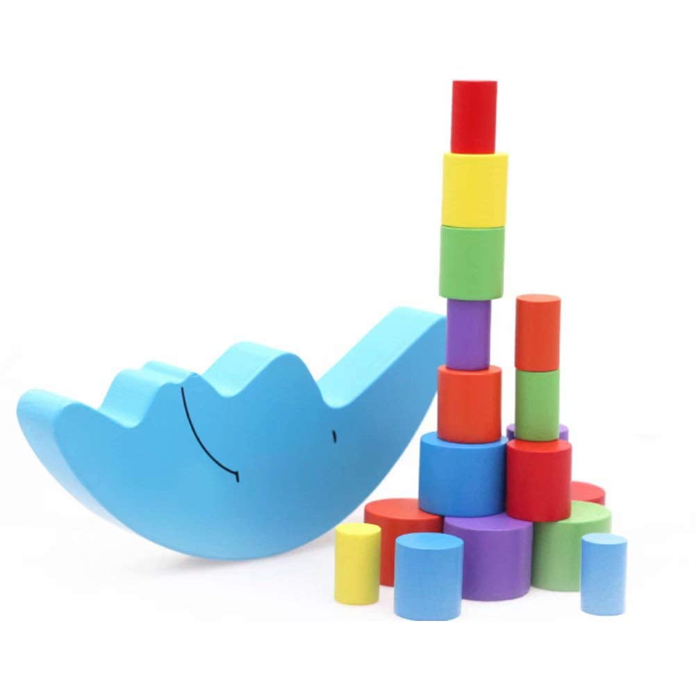 Wooden Stacking Blocks Balancing Game Wooden Blocks Balancing Moon