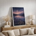 thumbnail image 4 of Framed Canvas Print Lake Landscape Wall Art Nature Decorative for Living Room Bedroom - 16"x24" WHITE, 4 of 8
