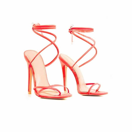 

Inkach Summer New Style Large Size Strapped Roman Shoes Flip Flops High Heels