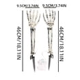 thumbnail image 4 of AuroraX Halloween Skeleton Hand Stake Skeleton Hand Solar Light LED Battery Operated Outdoor Waterproof Halloween Decorations for Yard Red, 4 of 6