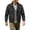 Black, variant on Men's Multi Pocket Military Style Bomber Jacket with Stand Collar