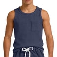 thumbnail image 4 of CUSTG Big & Tall Men Tshirts Tank Tops Sleeveless Crew Neck Undershirts Basic Tank T Shirts With Pockets Casual Athletic Tees O-Neck Birthday Solid Color Summer T-Shirts, 4 of 4