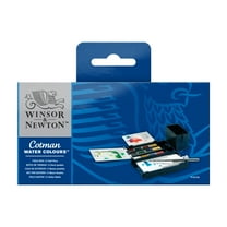 Winsor & Newton Cotman 12 Half Pans Vibrant Matte Watercolor Art Paints & Pigment Powders Pack