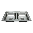 thumbnail image 2 of Wells Sinkware  20 Gauge ADA Topmount Double Bowl Stainless Steel Kitchen Sink - Sink Only, 2 of 5