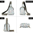 thumbnail image 7 of FORMRS Womens Crossbody Sling Bag Travel Daypack Shoulder Chest Backpack, Light Blue Shimmering Pattern, 7 of 7