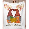 thumbnail image 2 of Fall Gnomes Blanket, Fall Throw Blanket Gnome Gifts for Women, Soft Fluffy Cozy Gnomes Birthday Gifts for Gnome Lover, Bedding Quilt Flannel Fleece Blanket for Sofa Couch Bed 60''''x50'''', 2 of 6