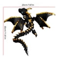 thumbnail image 3 of CaiYueKe 3D Printed Dragon with Wings Flexible Articulated Dragon Toys Crystal Dragon Model Fidget Stress Relief Toy Desktop Pet Decor Collectible Gift for Adults, 3 of 6