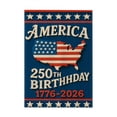 thumbnail image 2 of BVEBJDX America 250th Anniversary Garden Flag, 1776-2026 USA 250 Years Banner 4th of July Patriotic Yard Sign Flag, for Holiday Vision Decor Themed Decorative, 2 of 6