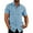 Blue, variant on Sexy Dance Summer Shirts For Men's Casual Button Down Shirt Short Sleeve Tops Hawaiian Vacation Shirts Lapel Neck Solid Color Blouse
