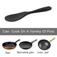 thumbnail image 5 of 8.7" Silicone Soup Ladle Spoon Wood Hand Restaurant Kitchen Scoop Utensil Cooking Supplies Black, 5 of 7