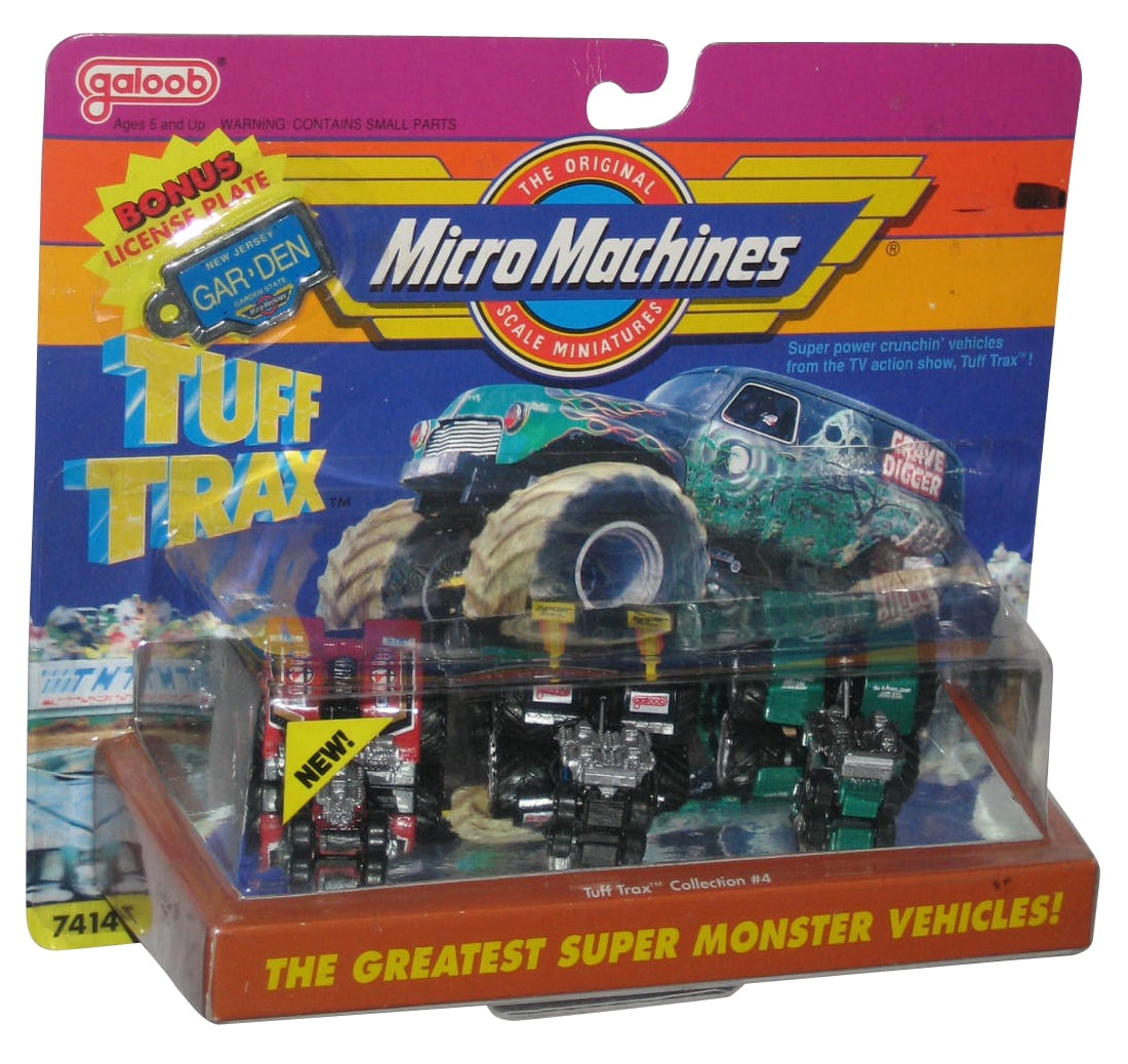 Micro Machines Tuff Trax Pullers Collection 4 (1990) Galoob Toy Car