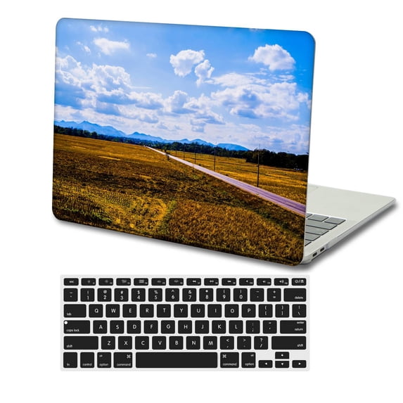 KSK KAISHEK Hard Case Cover Compatible with 2018/2019/2020/2021/2022 Release New MacBook Air 13" with Retina Display and Touch ID Model: A1932&A2179&A2337 m1 Colorful B 1126 + Black Keyboard Cover
