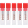 thumbnail image 1 of 5PCS 6mm 4 Flute Carbide Endmills CNC Milling Cutter Milling Slotting Profiling Face Mill Spiral Bits, 1 of 8
