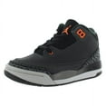 thumbnail image 5 of Nike Jordan 3 Retro PS Boys Shoes Size 3, Color: Night Stadium/Total Orange, 5 of 5
