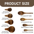 thumbnail image 3 of SEHIOZNI Sales Tableware Under $20 Wooden Measuring Cups and Spoons Set Wood Measuring Cups Wooden Measuring Spoons Set Wood Kitchen Accessories Cute Measuring Cups Measuring Set for Dry Ingredients, 3 of 9