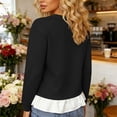 thumbnail image 6 of Women Layered Sweatshirt Sevevn Crew Neck Long Sleeve Fake Two Piece Casual Pullover Tops for Daily Casual Outfits, 6 of 7